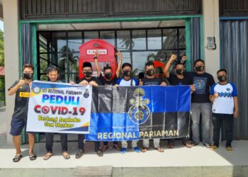 Rombongan ICI Pariaman menjelang turun aksi.