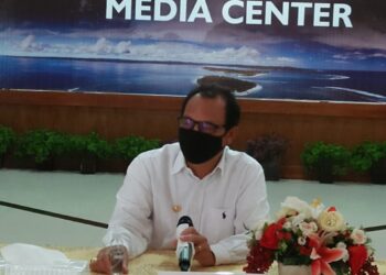 Bupati Mentawai Yudas Sabagalet.