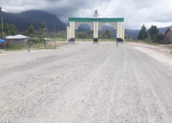 Gerbang asrama haji Padangpariaman.