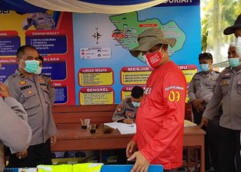 Walikota Pariaman Genius Umar tinjau kesiapan posko pengamanan di pantai Gandoriah.