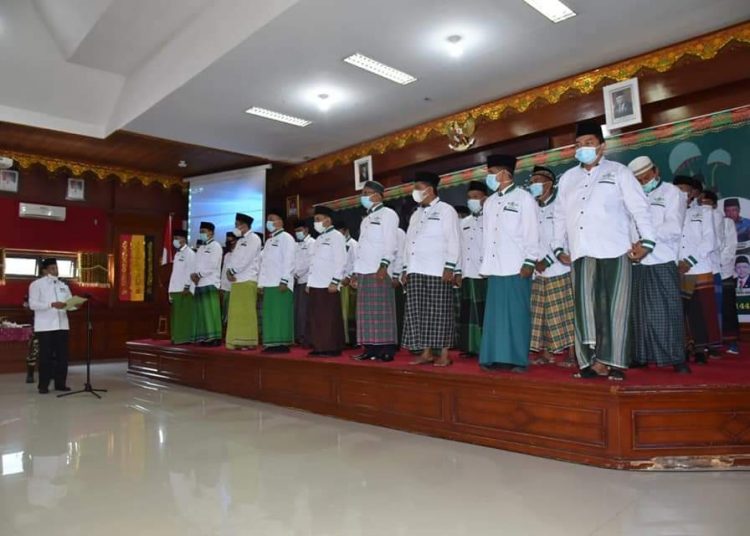 Pelantikan PCNU Pariaman, di Balaikota Pariaman, Kamis, 4/3.