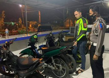 Puluhan motor diamankan Polres Pariaman, Sabtu, 18/4.